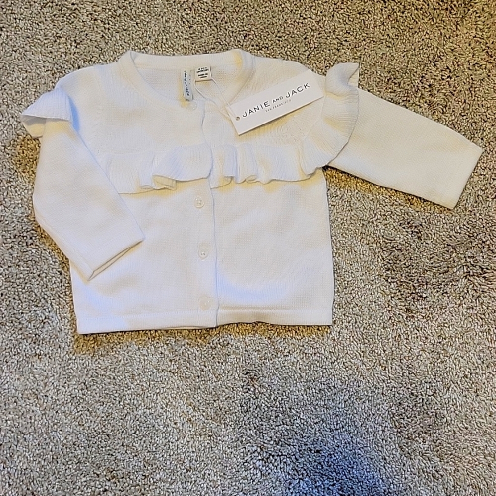 Janie & Jack White Sweater- NWT